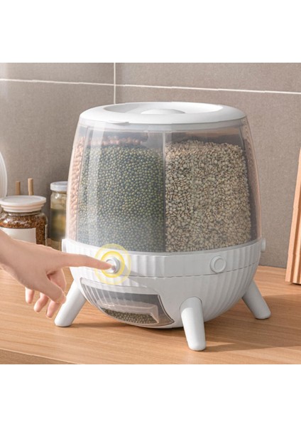 6kg Kuru Gıda Depolama Dağıtıcı - Beyaz (Yurt Dışından) fiyatları