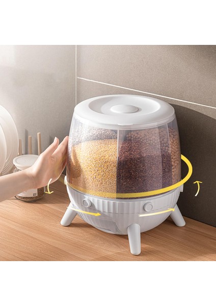 6kg Kuru Gıda Depolama Dağıtıcı - Beyaz (Yurt Dışından) modelleri