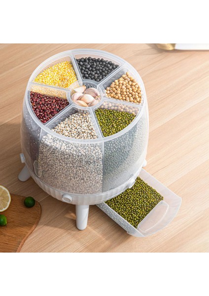 6kg Kuru Gıda Depolama Dağıtıcı - Beyaz (Yurt Dışından) fırsatları
