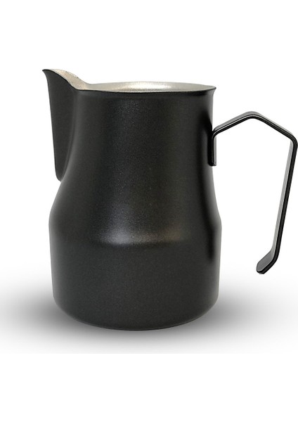 Paslanmaz Çelik Ördek Ağızlı Süt Potu Siyah Milk Pitcher 500 ml