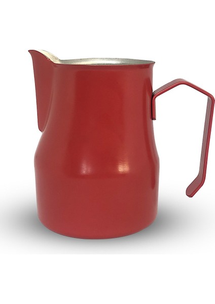 Paslanmaz Çelik Ördek Ağızlı Süt Potu Kırmızı Milk Pitcher 500 ml