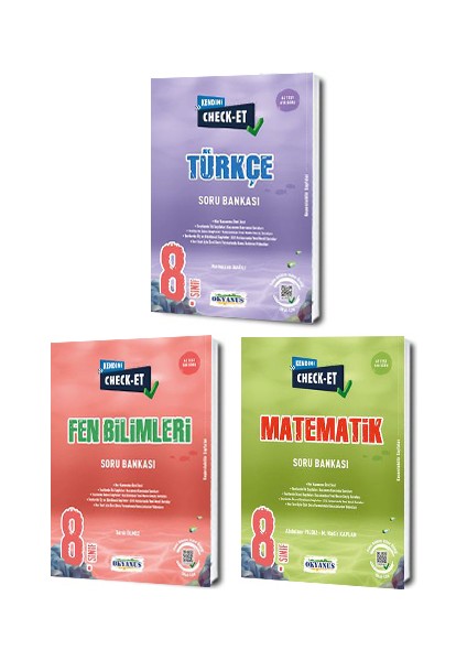 8. Sınıf Kendini Check - Et Soru Bankası 3 Lü Set