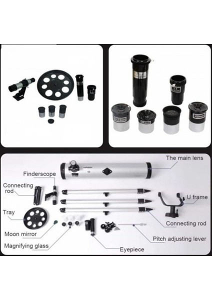 -76X700 Profesyonel Uzay Aynalı Teleskopu