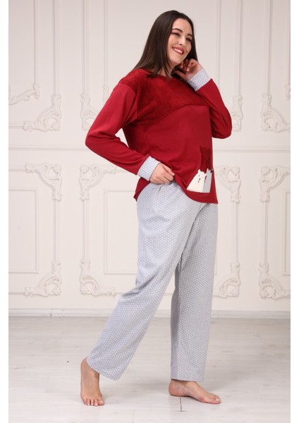 Baskılı Kadın Battal Pijama Takım modelleri