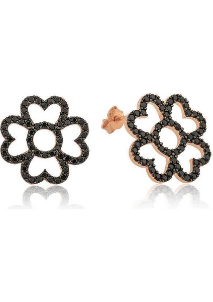 ​Gümüş Kalp Yapraklı Çiçek Küpe fırsatları