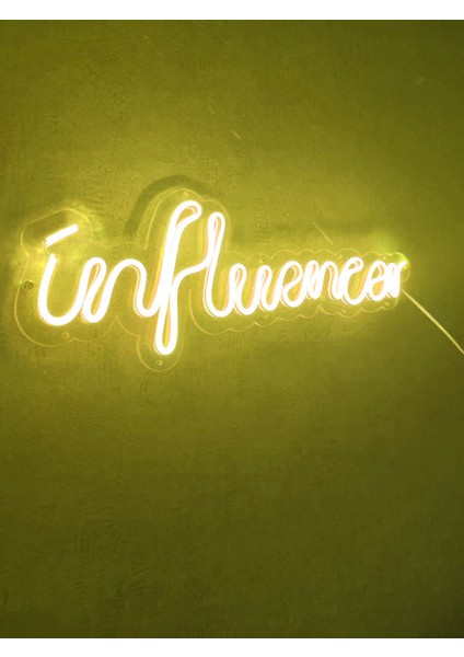 Influencer Neon LED Duvar Dekoru