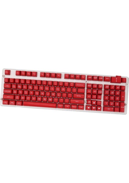 Sa Profil 108 Anahtarlar Mekanik Klavye Kırmızı Beyaz Harfler Için Keycaps Set (Yurt Dışından)