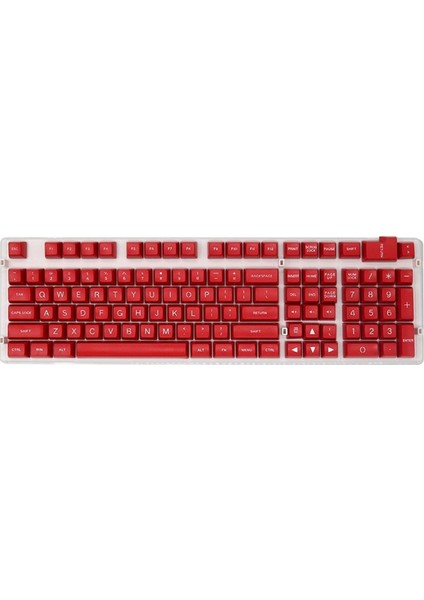 Sa Profil 108 Anahtarlar Mekanik Klavye Kırmızı Beyaz Harfler Için Keycaps Set (Yurt Dışından)