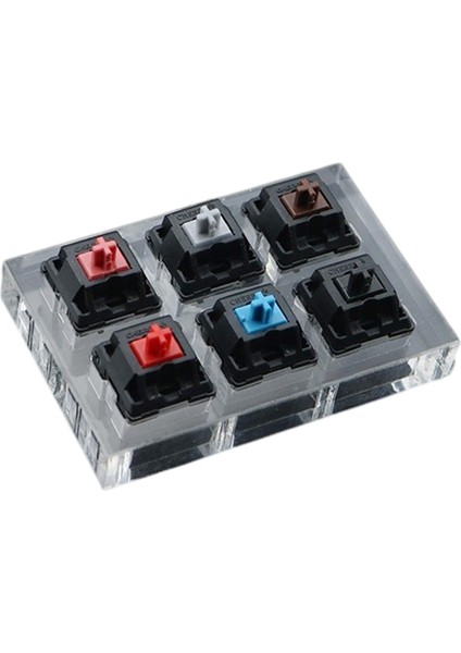 Klavye Keycap Çıkarılabilir Test-Clear Keycaps Kiraz 6 Tuşları Için Cherrymx Için Anahtar Switch Test Cihazı (Yurt Dışından)