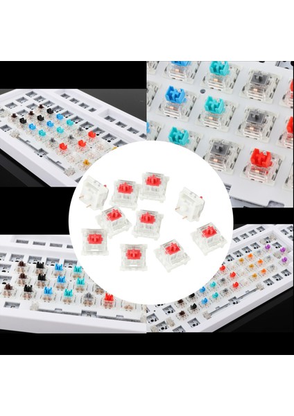 3pin Mekanik Klavye Anahtarları Rgb LED Smd Oyun Klavye Acemi Kırmızı Için (Yurt Dışından)