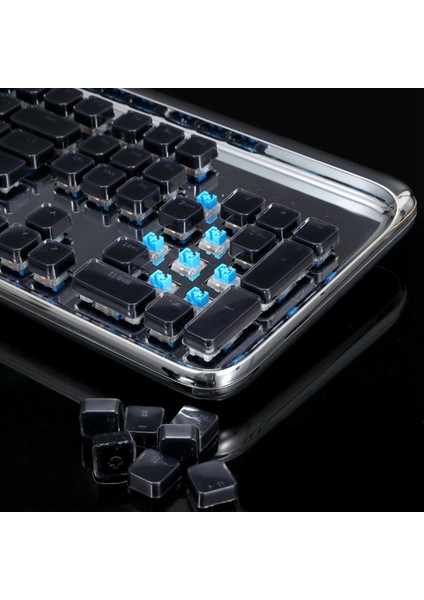 Mekanik Klavyeler Için Puding Keycaps Tam 108 Anahtar Set Siyah (Yurt Dışından)