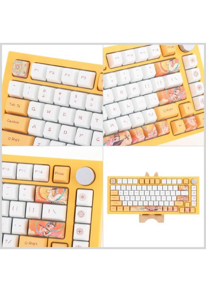 124-TUŞU Pbt Keycaps Kiti Mx Anahtarı Için Mekanik Klavyeler Için Değiştirilir (Yurt Dışından)