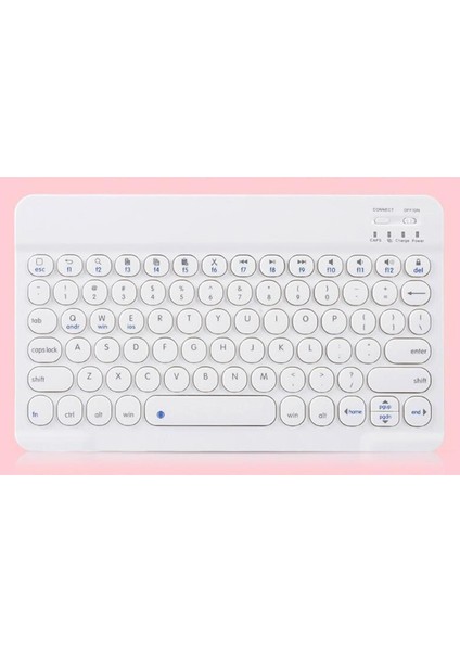 Telefonlar Için Yuvarlak Keycap Kablosuz Bluetooth Klavye Laptop Beyaz Beyaz (Yurt Dışından) indirimleri