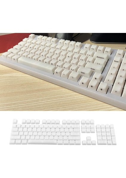 Dıy Şeffaf Keycaps Rgb Kiraz Mx / Clone SWITCHES104-KEY Sütçesi Için Set (Yurt Dışından)