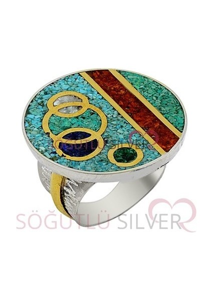 Mozaik Doğaltaşlı Üçlü Set fiyatları