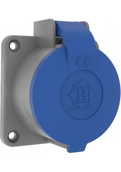 IP44 Monofaze Plastik Makine Priz 1X16A BP1-1402-2410
