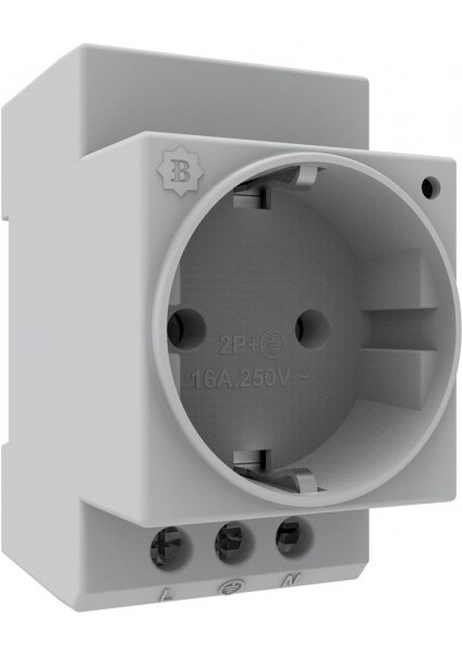 IP20 Monofaze Plastik Ray Priz 1X16A BR1-1402-2711