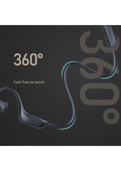 2x Açık Kulak Kemik Iletim Kulaklıklar Bluetooth 5.1 Hd Spor Için Stereo (Yurt Dışından)