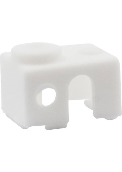3D Yazıcı Silikon Wrap Durumda Çorap Kapak Koruyucu V6 Isı Bloğu Beyaz Için (Yurt Dışından)