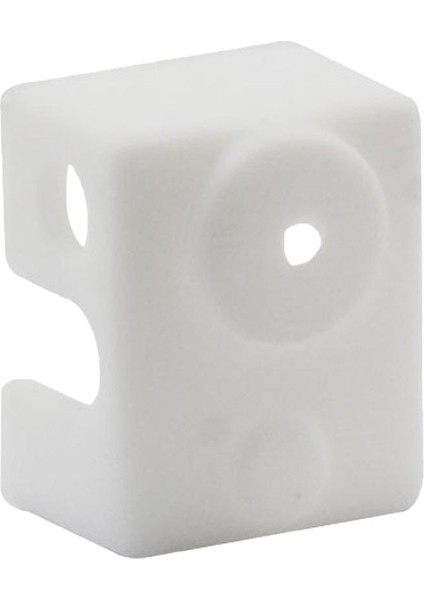 3D Yazıcı Silikon Wrap Durumda Çorap Kapak Koruyucu V6 Isı Bloğu Beyaz Için (Yurt Dışından)