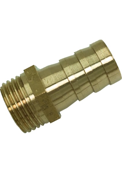 1x Pirinç Dikenli Hortum Montaj Bağlayıcı Adaptörü Erkek Boru ile 16MM Barb Dia (Yurt Dışından)