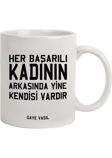 Isme Özel Kupa Bardak - Başarılı Kadın