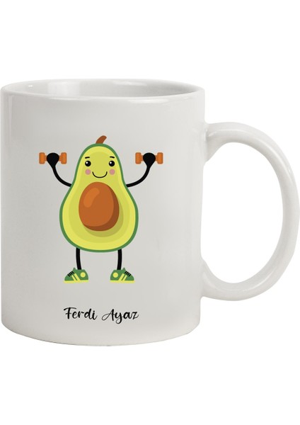 Isme Özel Kupa Bardaklar- Avokado M3