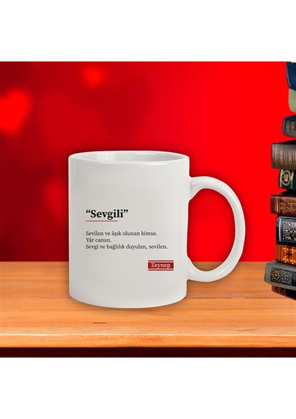 Isme Özel Kupa Bardak - Sevgilinin Tanımı modelleri