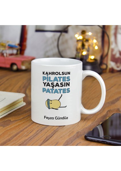 Isme Özel kupa Bardak - Kahrolsun Pilates Yaşasın Patates fiyatları