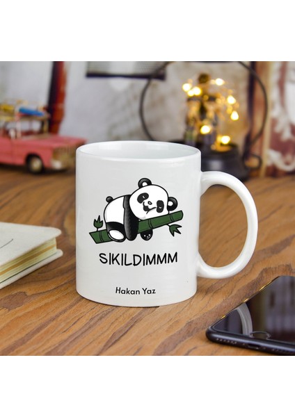 Isme Özel sıkılan Panda temalı kupa Bardak fiyatları