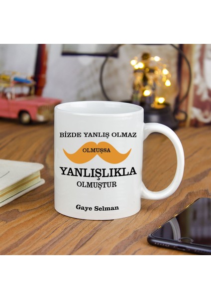 Isme Özel bizde Yanlış Olmaz Temalı kupa Bardak fiyatları