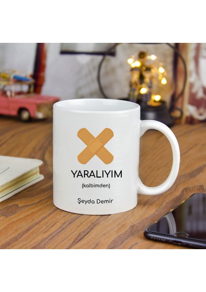 Isme Özel yaralıyım Temalı kupa Bardak fiyatları