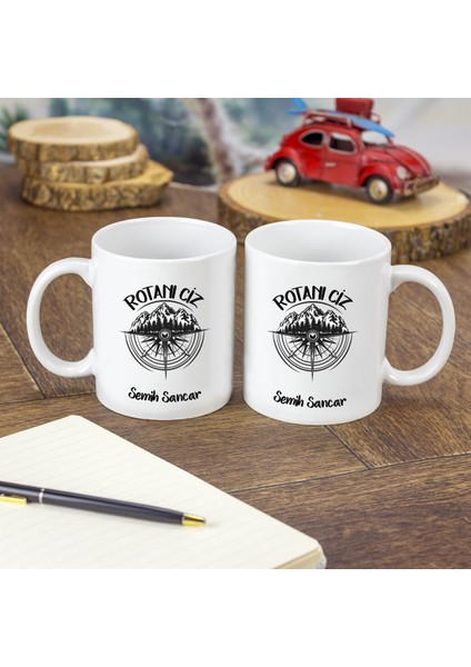 Isme Özel pusula Temalı kupa Bardak modelleri