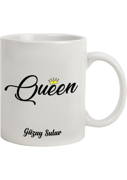 Isme Özel queen Temalı kupa Bardak
