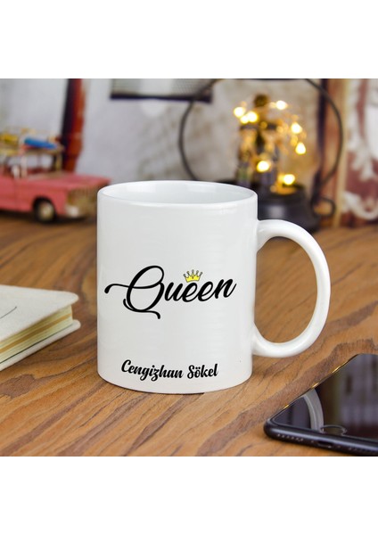 Isme Özel queen Temalı kupa Bardak fiyatları