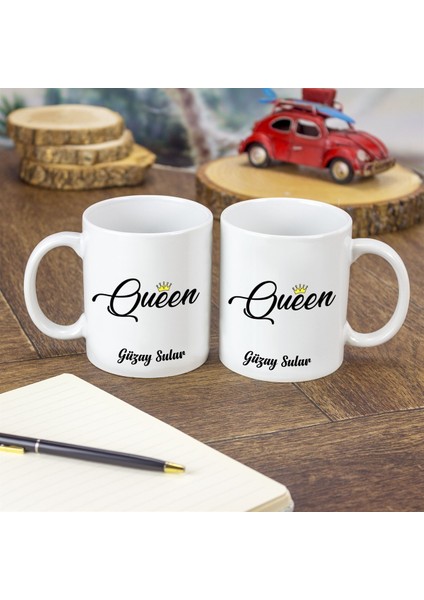 Isme Özel queen Temalı kupa Bardak modelleri