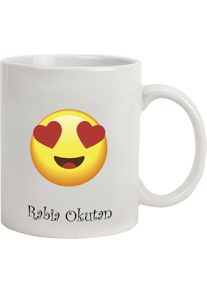 Isme Özel Emojili Kupa Bardak