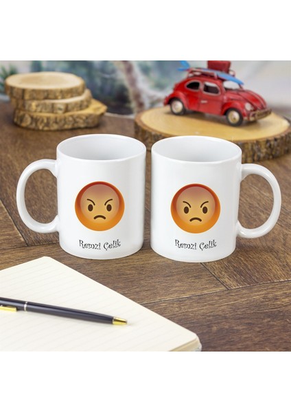 Isme Özel Emojili Kupa Bardak modelleri