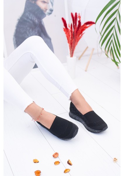 Ortopedik Pedli Triko Spor Ayakkabı