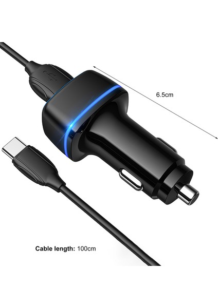 Üstün USB Telefon Araç Şarj Kararlı Çıkış Anti-Girişim Hafif Cep Telefonu Çift USB Fiş Oynatma Oto Şarj Araba Aksesuarları fiyatları