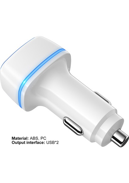 Üstün USB Telefon Araç Şarj Kararlı Çıkış Anti-Girişim Hafif Cep Telefonu Çift USB Fiş Oynatma Oto Şarj Araba Aksesuarları fırsatları