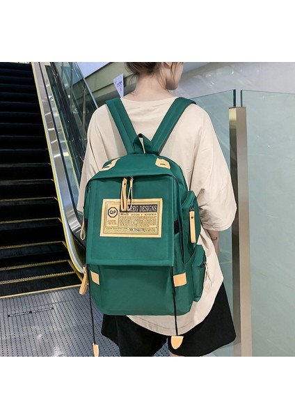 Küresel Ortaokul Basit Su Geçirmez Oğrenci Sırt Çantası Sat