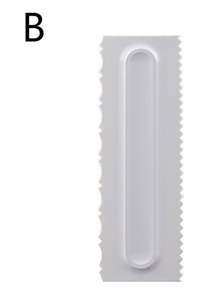 1pc Krem Kazıyıcı Düzensiz Diş Kenar Spatula Kek Pişirme Kazıyıcı Fondan Kek Dilimleme Pasta Kesiciler Araçları Dıy Dekorasyon