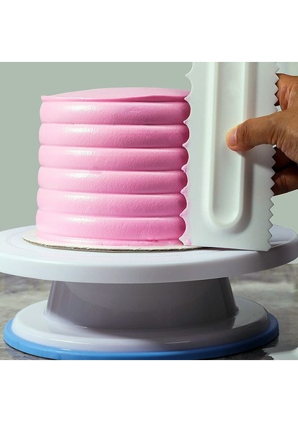 1pc Krem Kazıyıcı Düzensiz Diş Kenar Spatula Kek Pişirme Kazıyıcı Fondan Kek Dilimleme Pasta Kesiciler Araçları Dıy Dekorasyon fiyatları