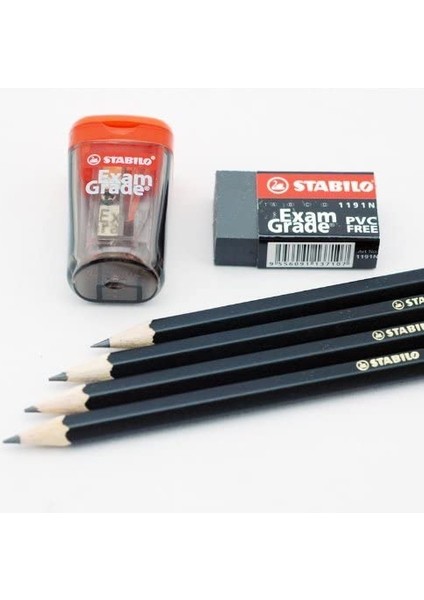 Exam Grade Sınav Kalem Seti 4 Adet 2b Sınav Kalemi 1 Adet Silgi 1 Adet Kalemtraş