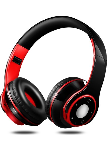 Sg-8 Katlanır Müzik Bluetooth Kulaklık (Kırmızı) (Yurt Dışından)