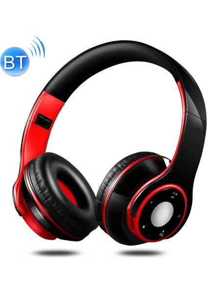 Sg-8 Katlanır Müzik Bluetooth Kulaklık (Kırmızı) (Yurt Dışından)