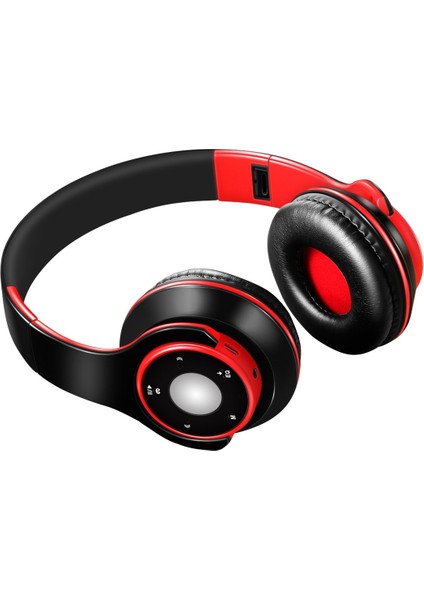 Sg-8 Katlanır Müzik Bluetooth Kulaklık (Kırmızı) (Yurt Dışından)