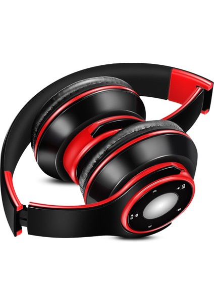 Sg-8 Katlanır Müzik Bluetooth Kulaklık (Kırmızı) (Yurt Dışından)