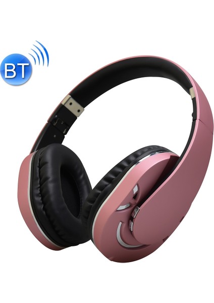 BTH-803 Katlanabilir Kablosuz Bluetooth V4.1 Kulaklık Stereo Ses Kulaklık (Pembe) (Yurt Dışından)